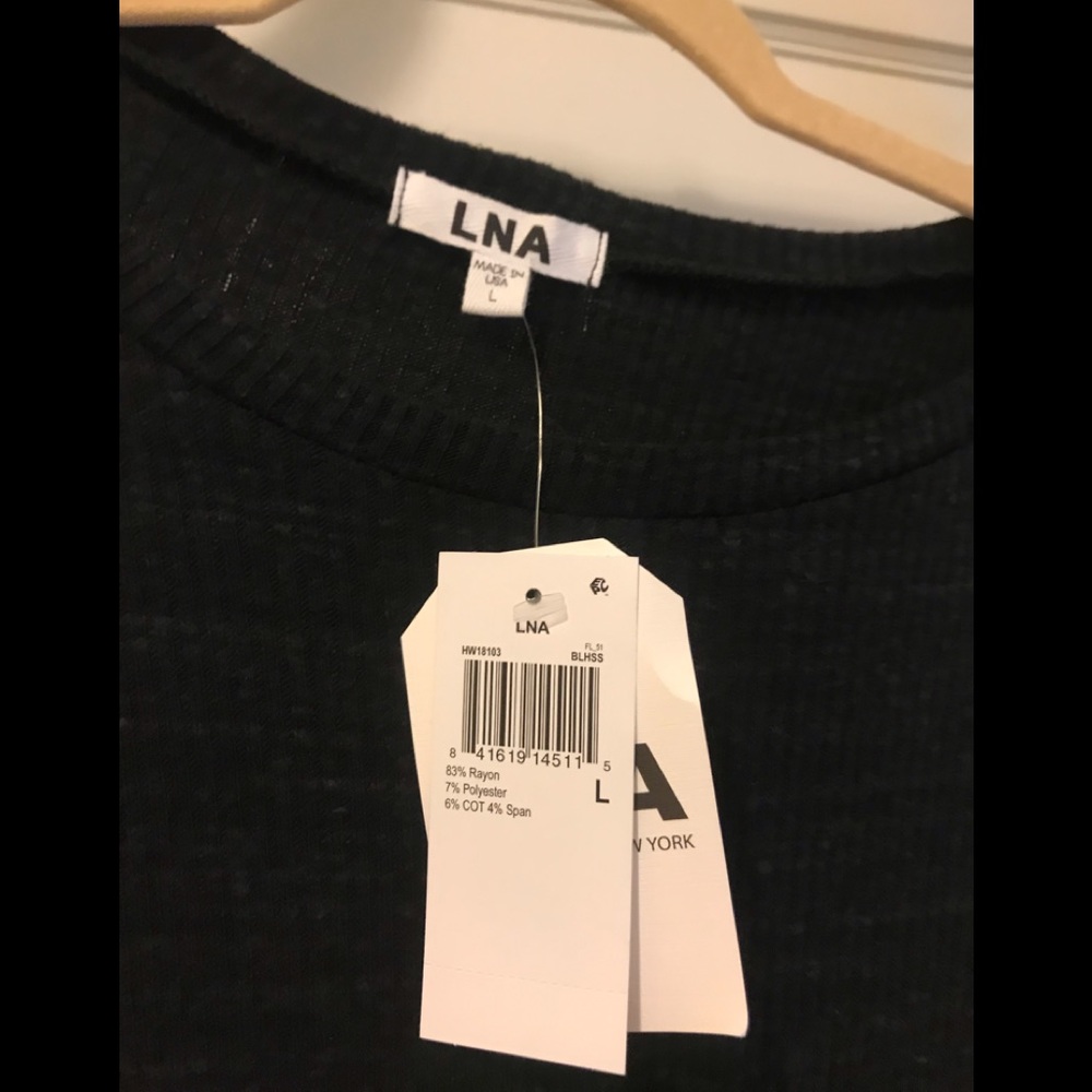 LNA Dark Grey/Black Sweater Dress NWT - Picture 5 of 5